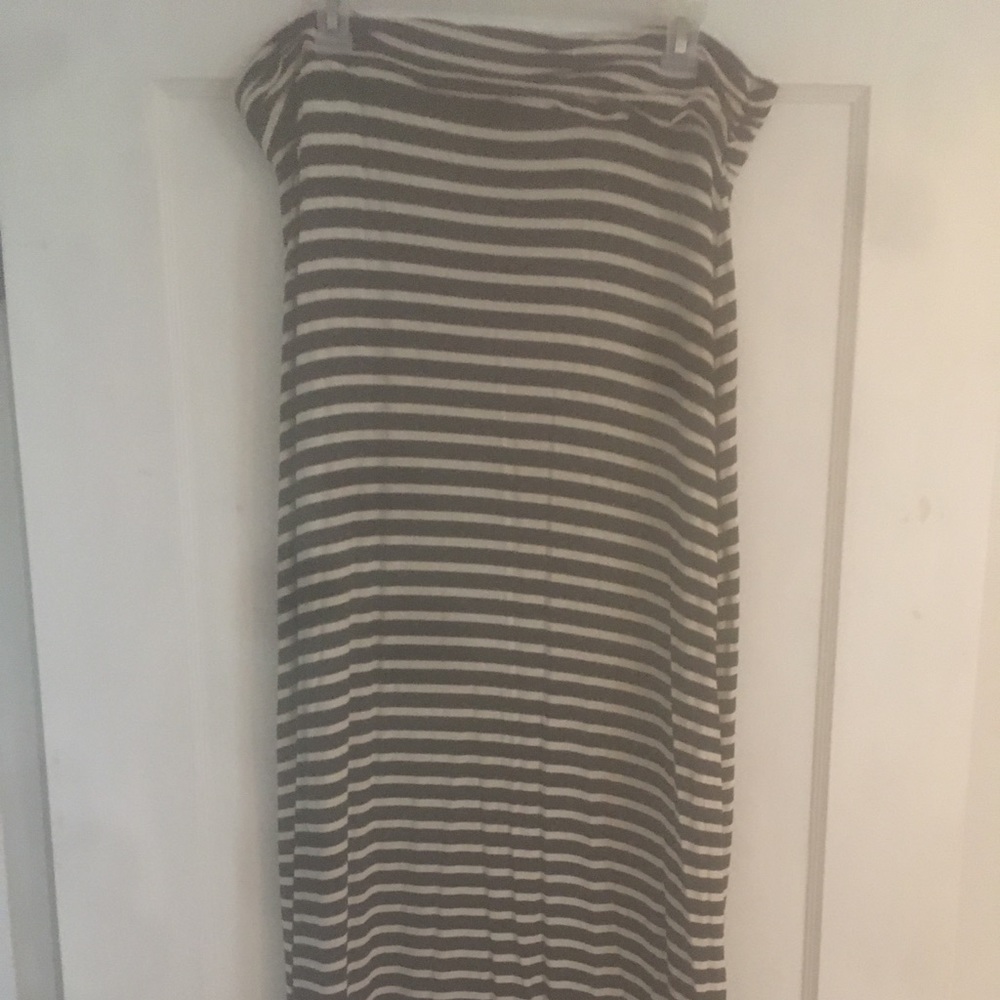 Striped maxi skirt